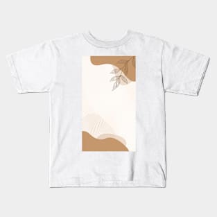 Abstract Essence: Aesthetic Geometric Watercolors Kids T-Shirt